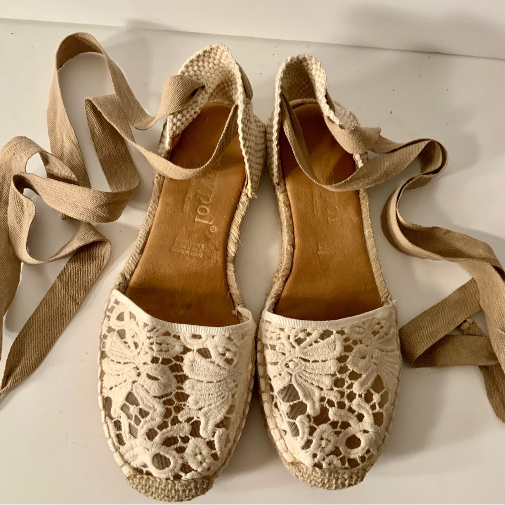 Maypole Lace-Up Espadrilles
